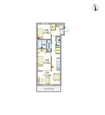 ヘーベルVillage等々力 間取図