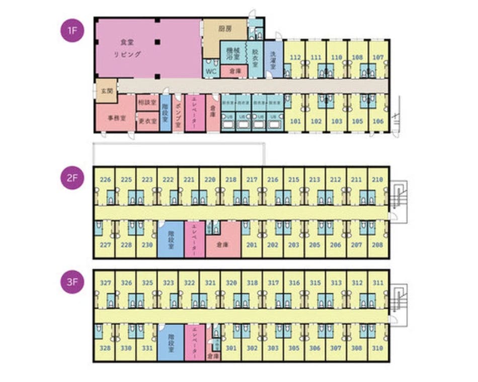 ハピネスしおんの里 間取図