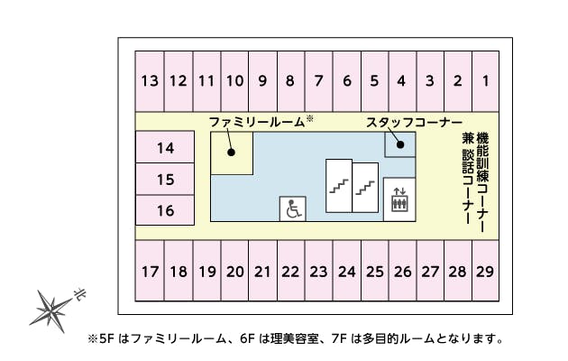 ツクイ・サンシャイン横浜野毛 間取図