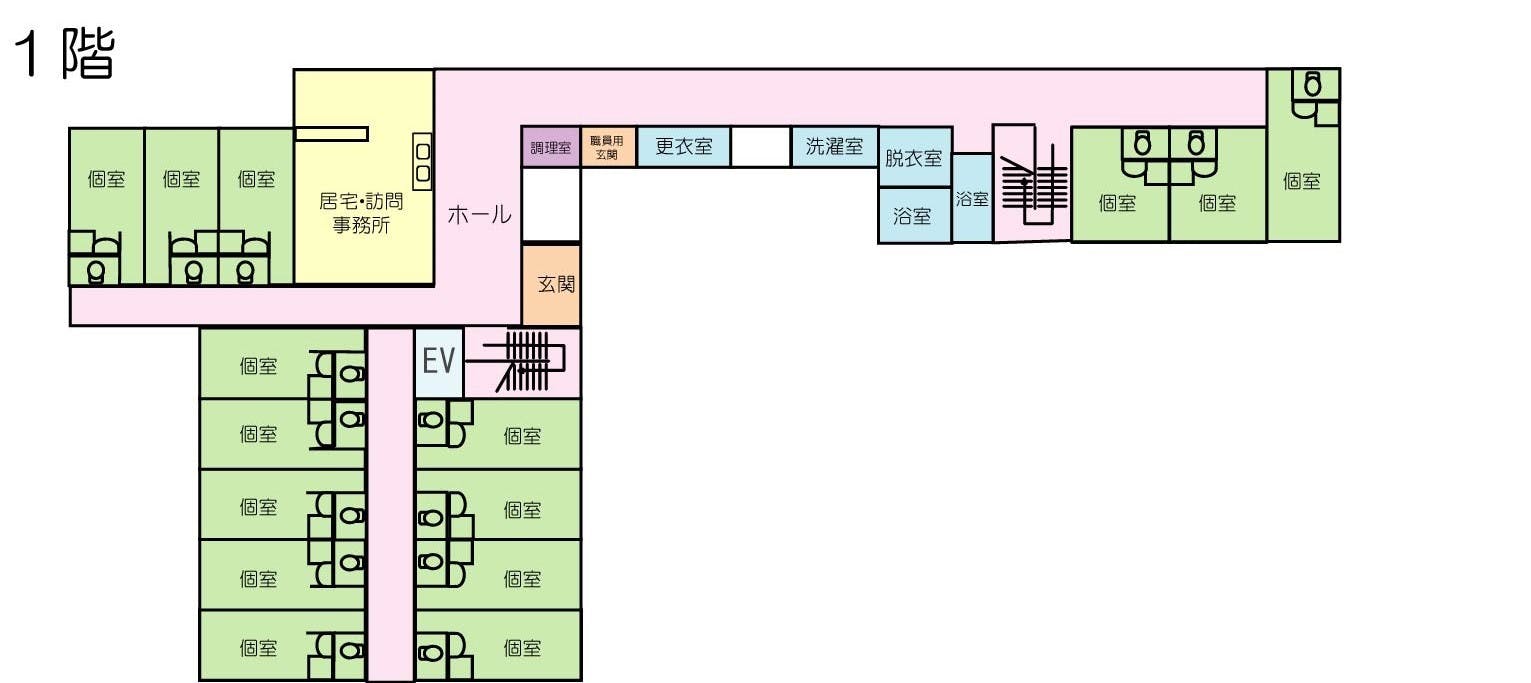 プラチナ・シニアホーム旭 間取図