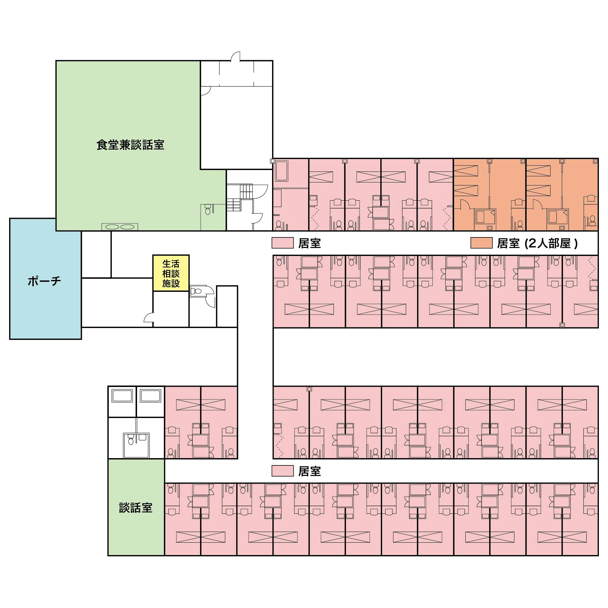 ふれしあの家 間取図