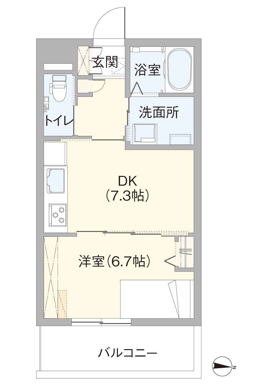 グランドマスト浜田山 間取図