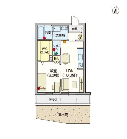 ヘーベルVillage竹ノ塚 間取図
