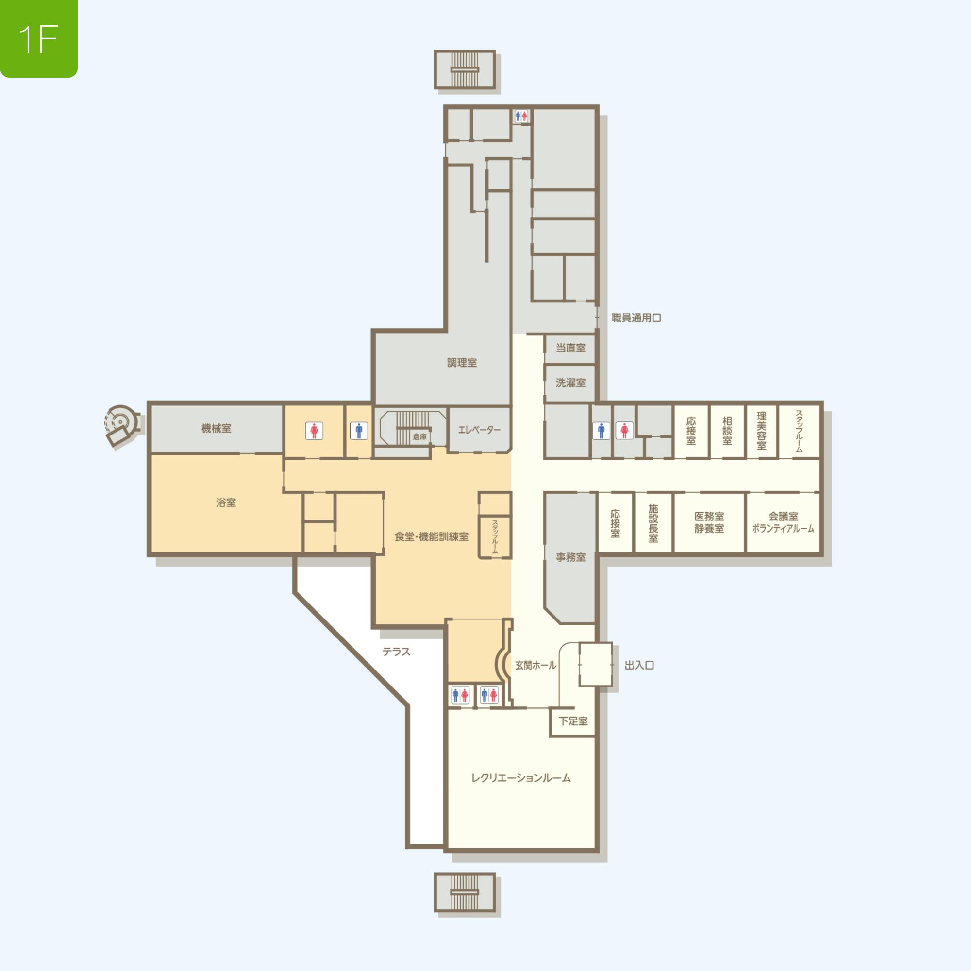 こうのすナーシングホーム共生園 間取図