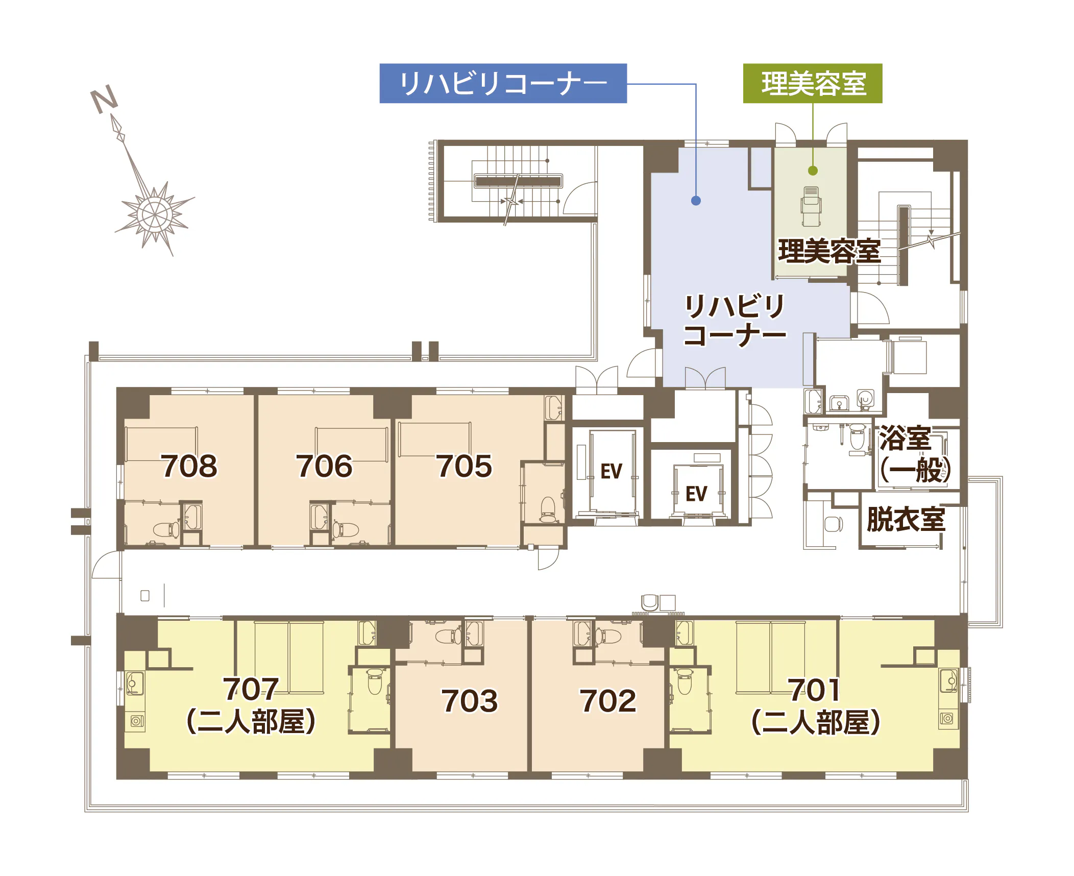 エイジフリー・ライフ文京湯島 間取図