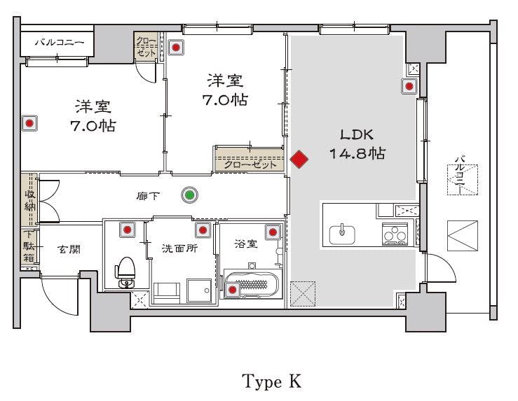 グランドマスト西ヶ原 間取図