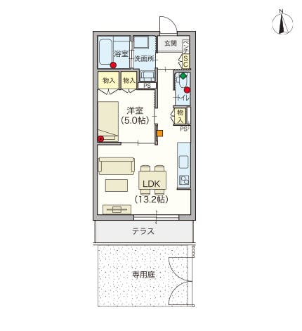 ヘーベルVillage江古田の森 間取図