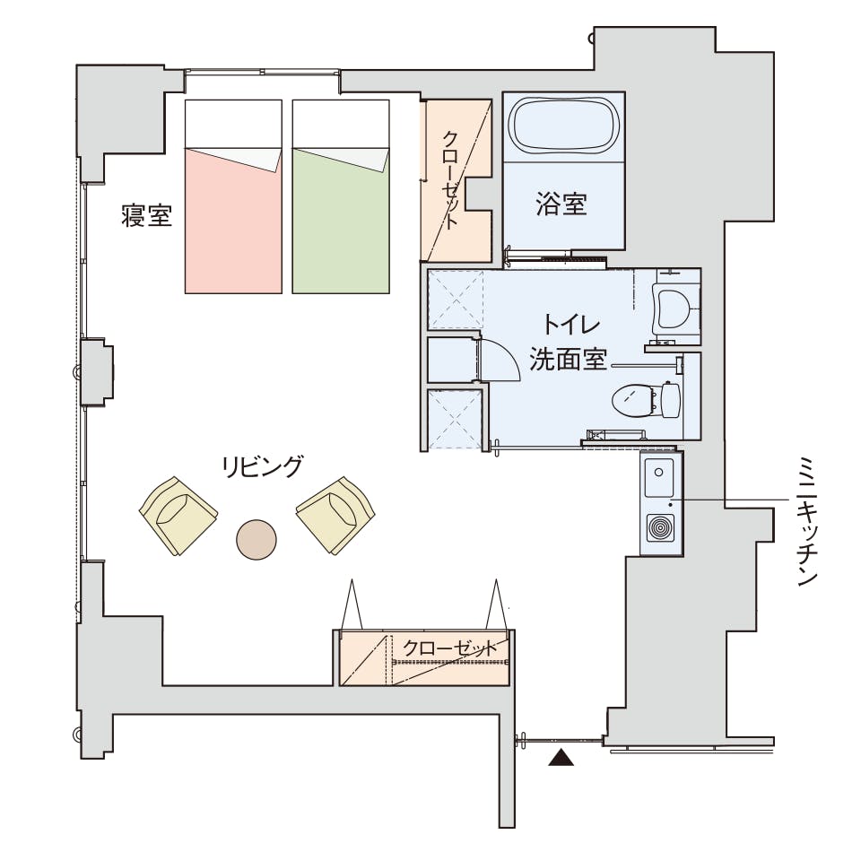 グッドタイムリビング亀戸 間取図