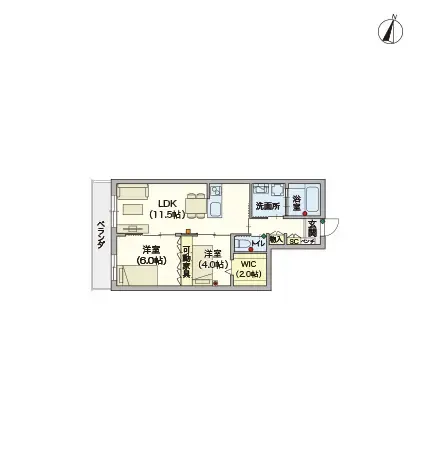 ヘーベルVillage用賀多摩川台 間取図