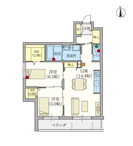 ヘーベルVillage和光市～ラファータ～ 間取図
