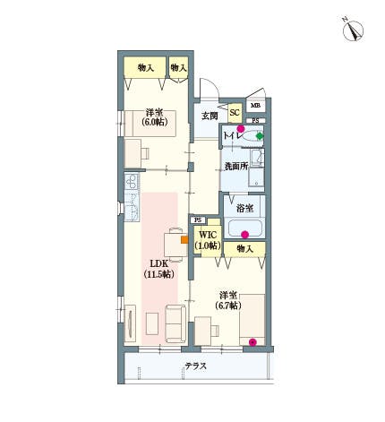 ヘーベルVillage東武練馬 間取図