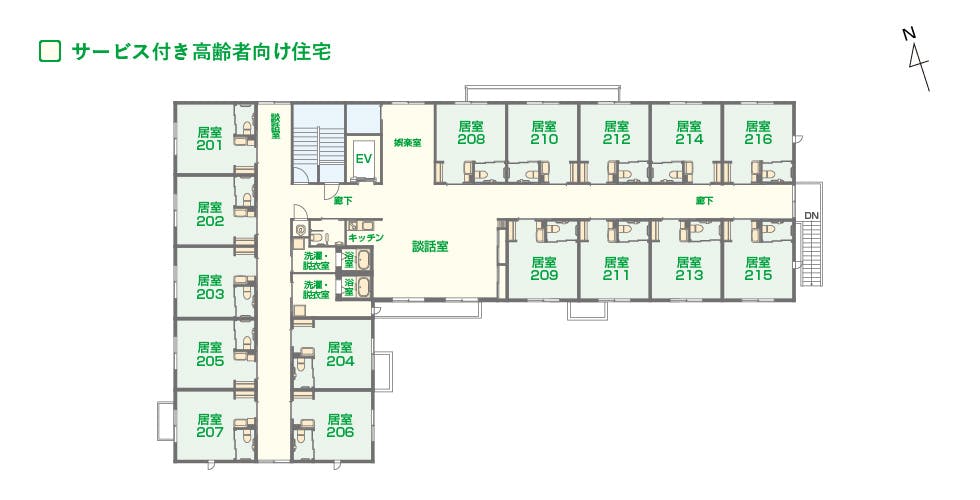 エイジフリーハウス相模原橋本 間取図