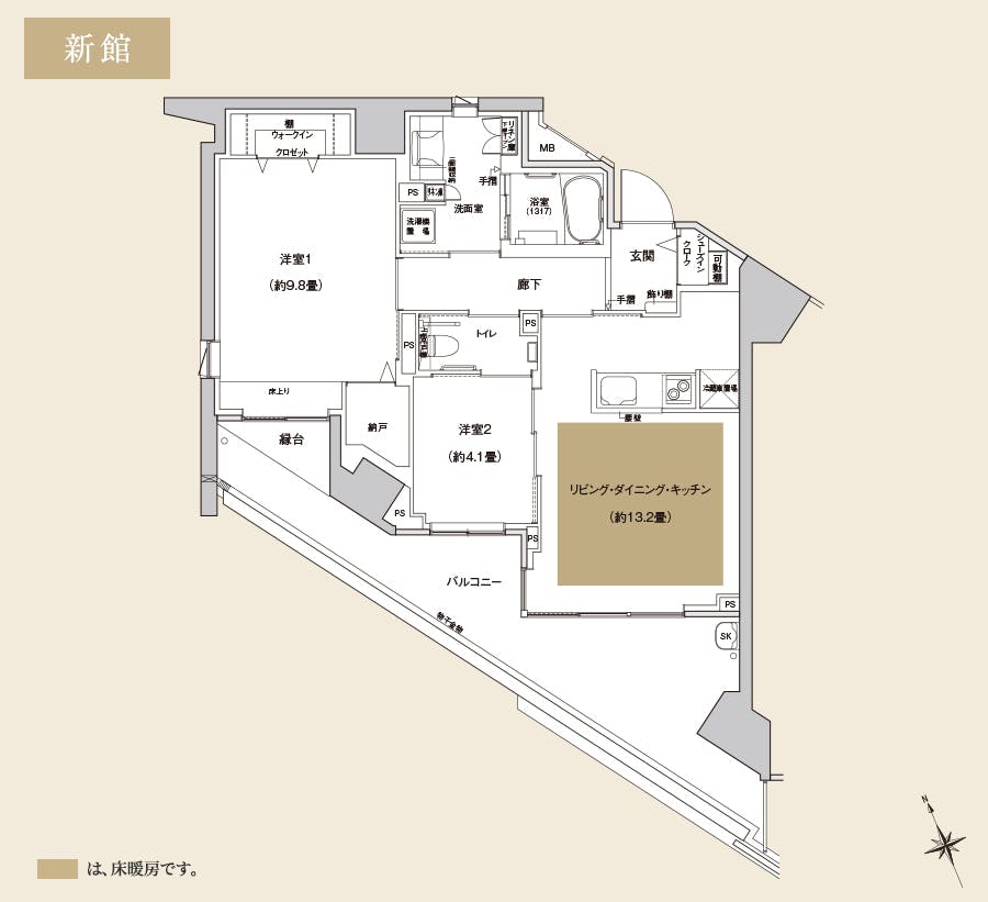 プラテシア センター南 間取図