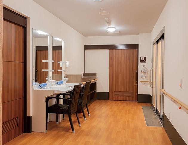 リアンレーヴ鶴巻温泉 脱衣所