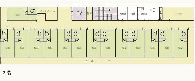 プラチナ・シニアホーム板橋徳丸 間取図