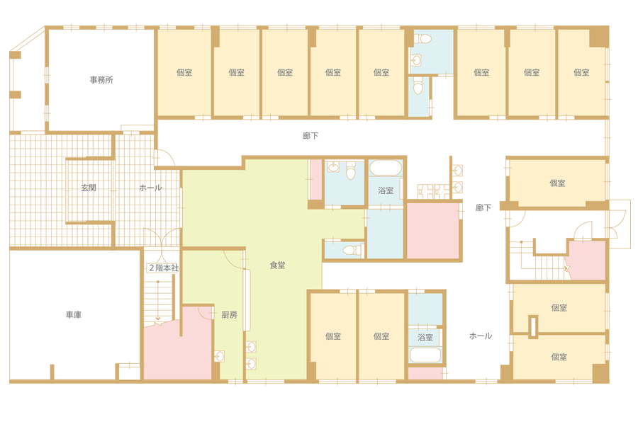ハピネス新生 間取図