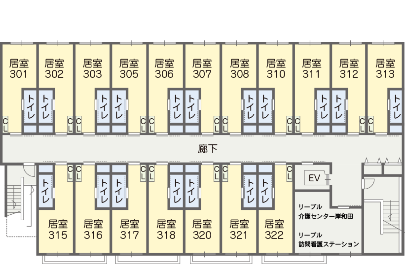 リーブル岸和田アネックス 間取図