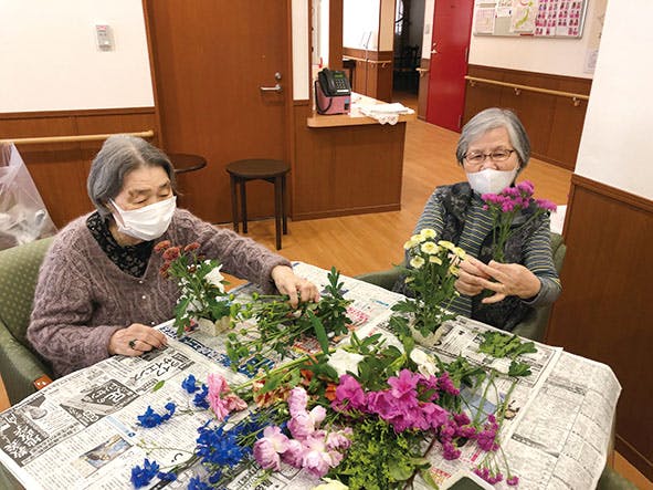 コミュニティハウス すいとぴー 新横浜 フラワーアレンジメント