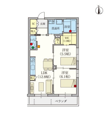 ヘーベルVillage和光市～ラファータ～ 間取図