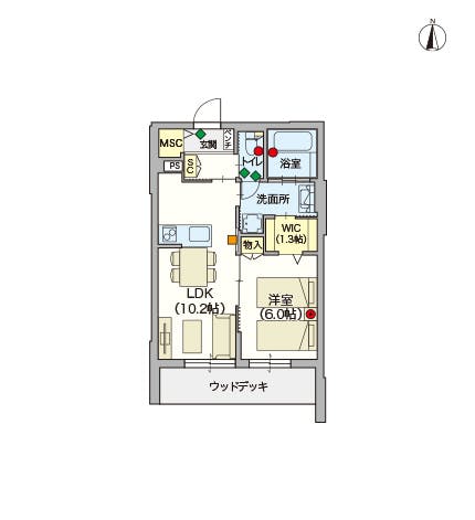 ヘーベルVillage下高井戸 間取図