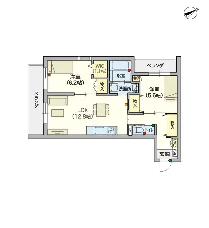ヘーベルVillage下赤塚 間取図