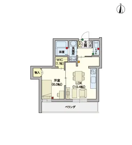 ヘーベルVillage南浦和根岸 間取図