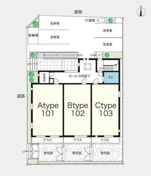 ヘーベルVillage江古田の森 間取図