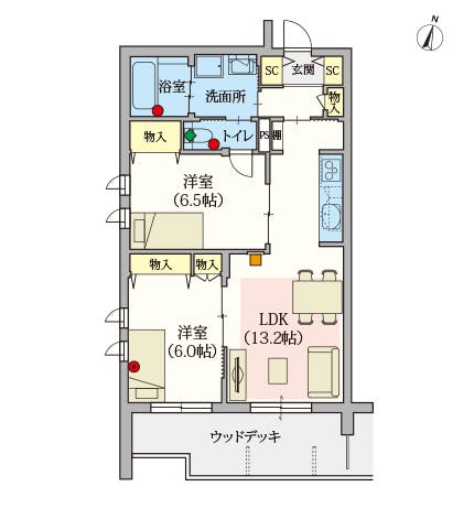 ヘーベルVillage杉並井草 間取図