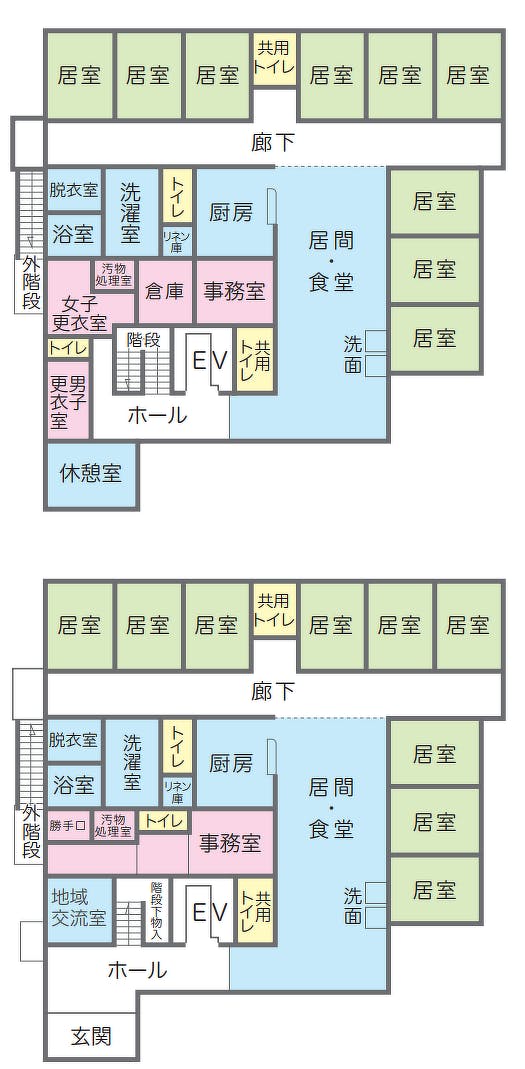 グループホームつどい新船橋 間取図