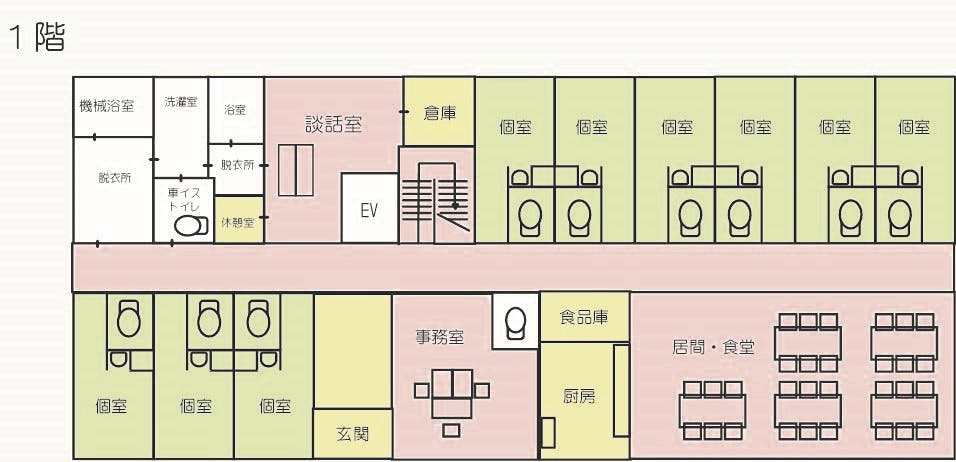 プラチナ・シニアホーム川越的場 間取図