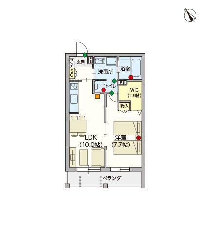 ヘーベルVillage横須賀中央Ⅱ 間取図