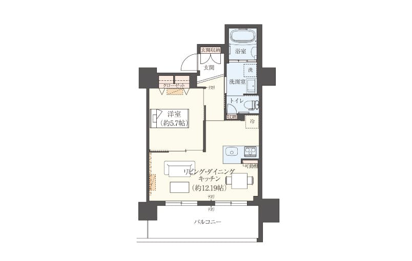 グランドマスト横浜浅間町 間取図