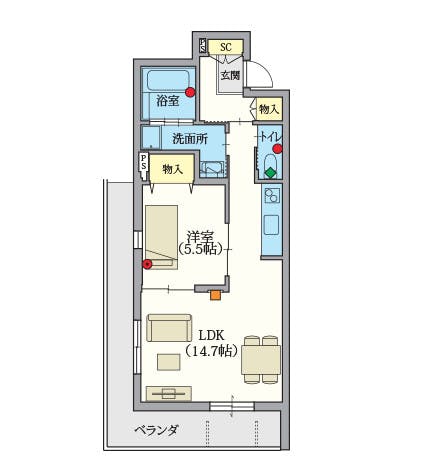 ヘーベルVillage駒込 間取図