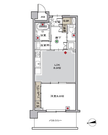 マストライフ古河庭園 間取図
