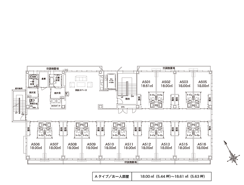 アルファリビング広島観音本町 間取図