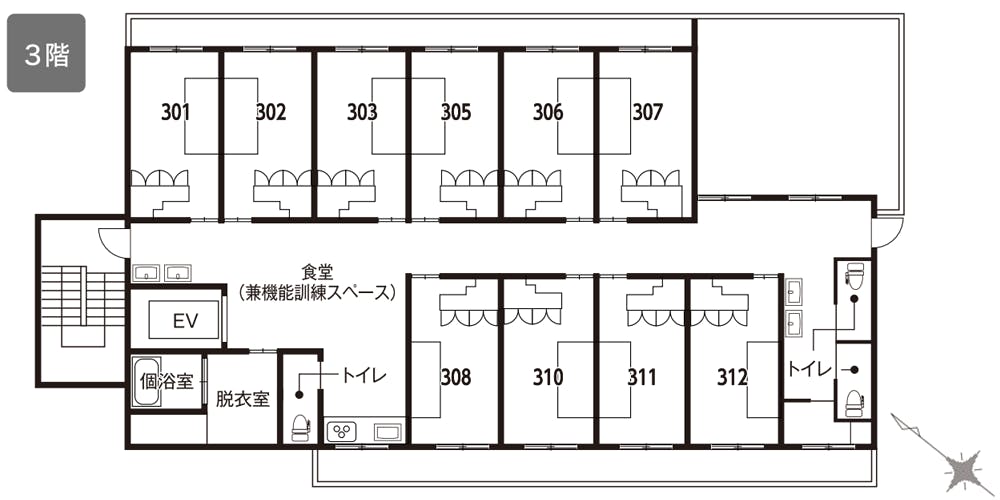 イリーゼあざみ野 間取図