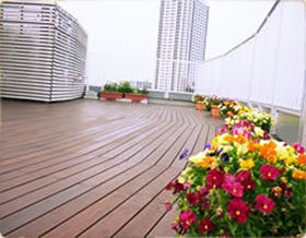 グランフレア金町 屋上庭園