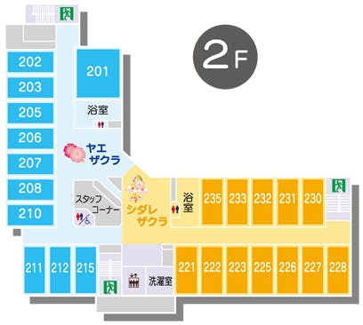 介護付有料老人ホーム桜庵 間取図