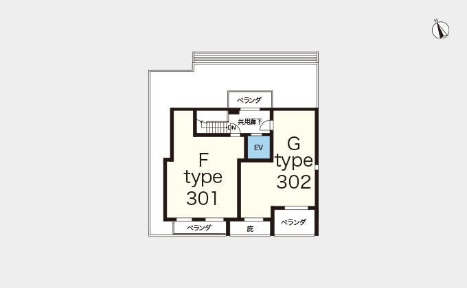 ヘーベルVillage東中野 間取図