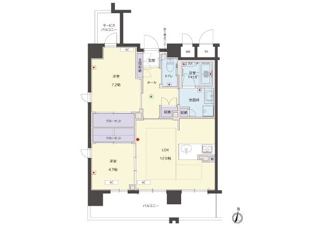 グランドマスト新大阪 間取図