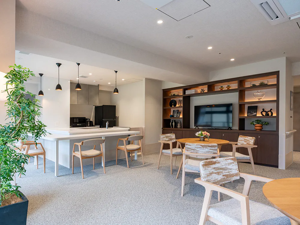 チャームスイート 京都松ヶ崎 カフェコーナー2F