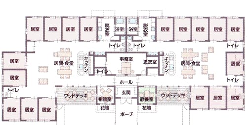 グループホーム和楽の家吉井 間取図