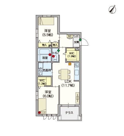 ヘーベルVillage練馬高野台 間取図