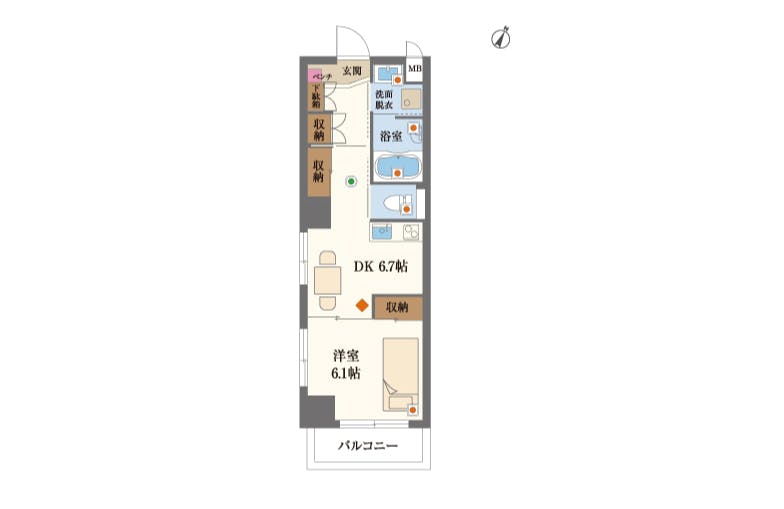 グランドマスト新丸子 間取図