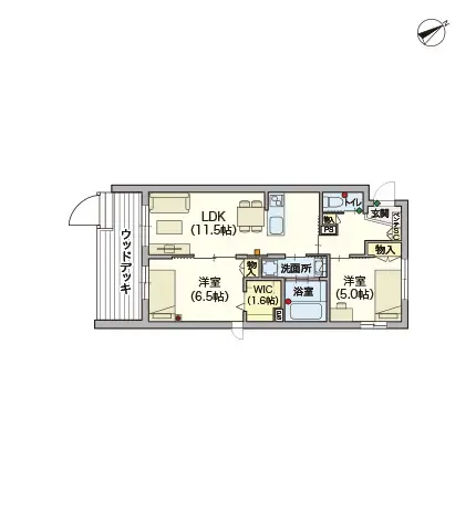 ヘーベルVillage本蓮沼 間取図