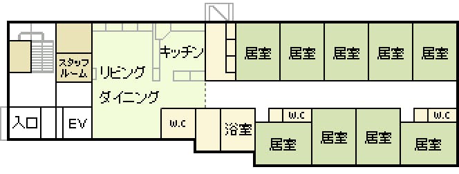 グループホームめぐろ別荘 間取図