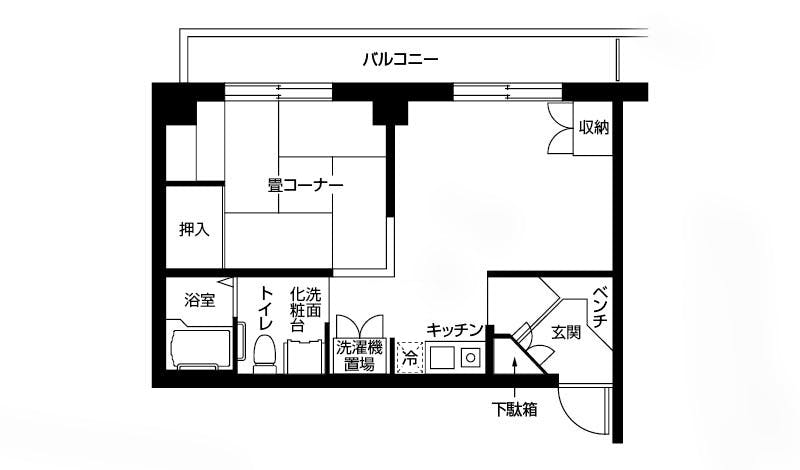 ドーミー城北公園 間取図
