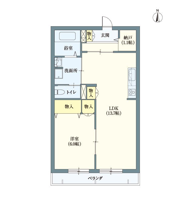 ヘーベルVillage中野白鷺 間取図