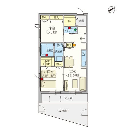 ヘーベルVillage南浦和 間取図