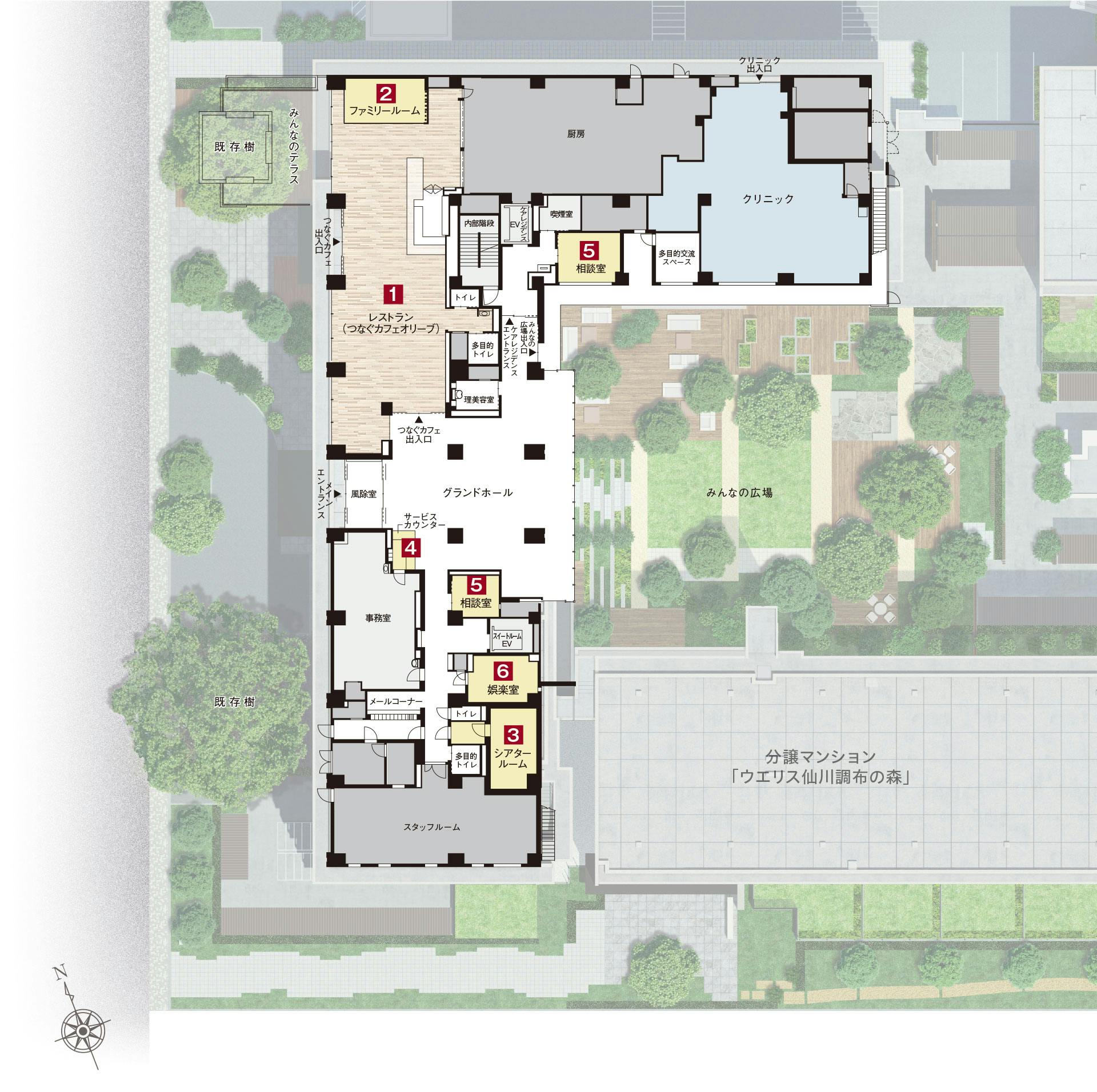 ウエリスオリーブ成城学園前 間取図